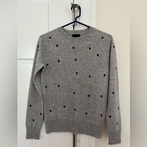 Aqua Cashmere Heart Sweater!